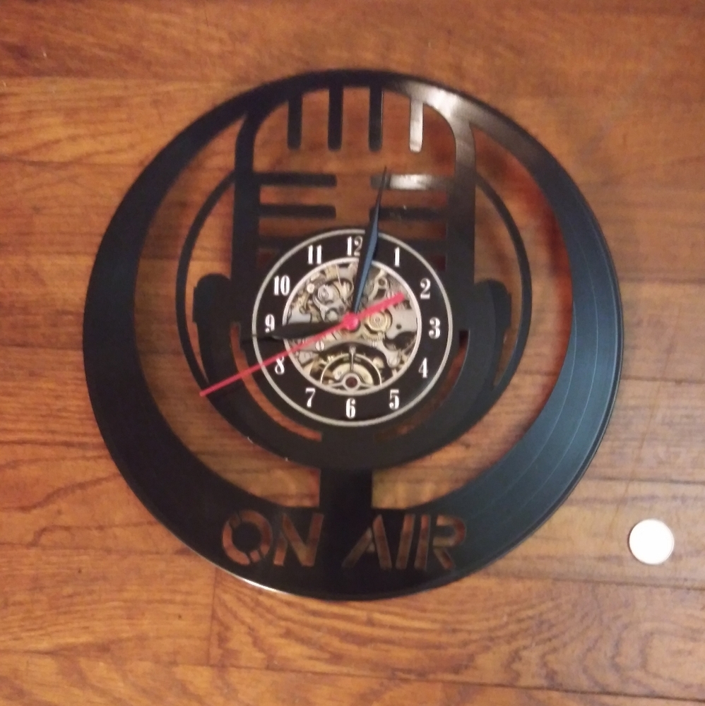 On-Air Unique Vinyl Clock